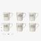 Hello Honey® 12oz. White & Black Inspirational Brew Stoneware Coffee Mug Set